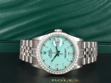 rolex daydate tiffany|rolex tiffany blue 36mm price.